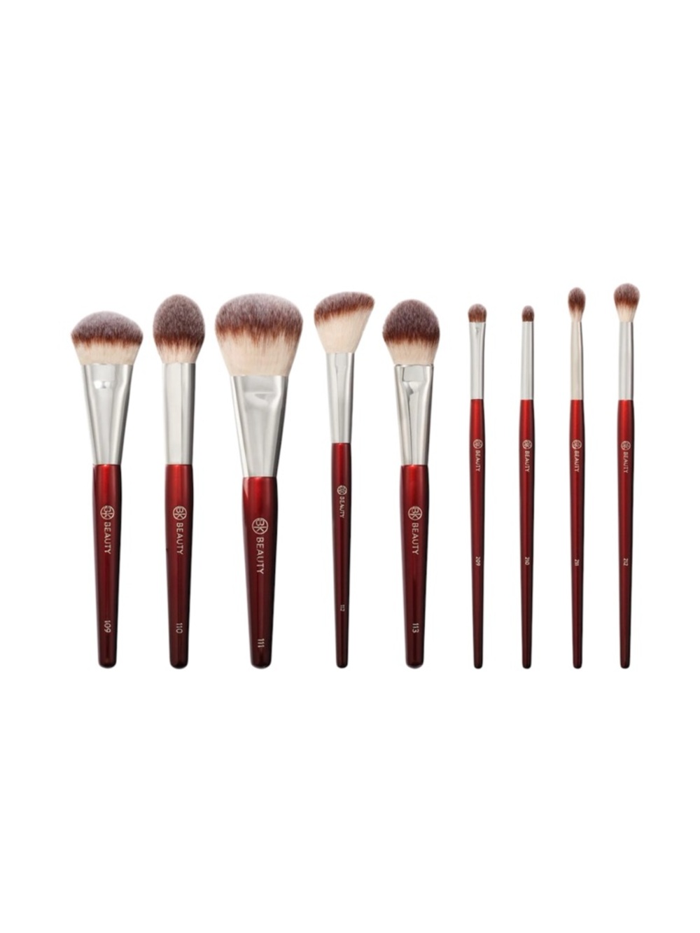 BK Beauty CORE LINE EXTENSION (9PC) Brush Set, Face & Eyes - Cruelty-free / NIB